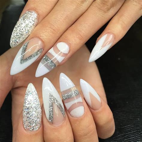 stiletto nail designs|More.